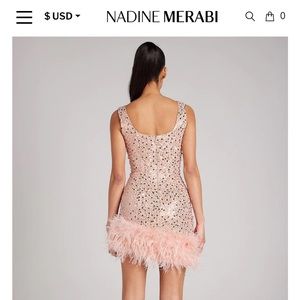 Nadine Merabi Pink Party Dress size 12